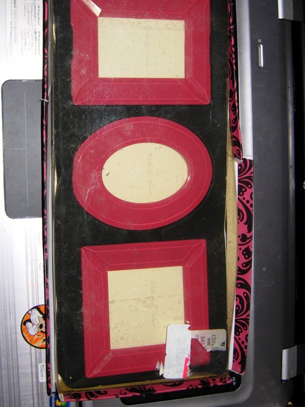 3 Small Photo Frames